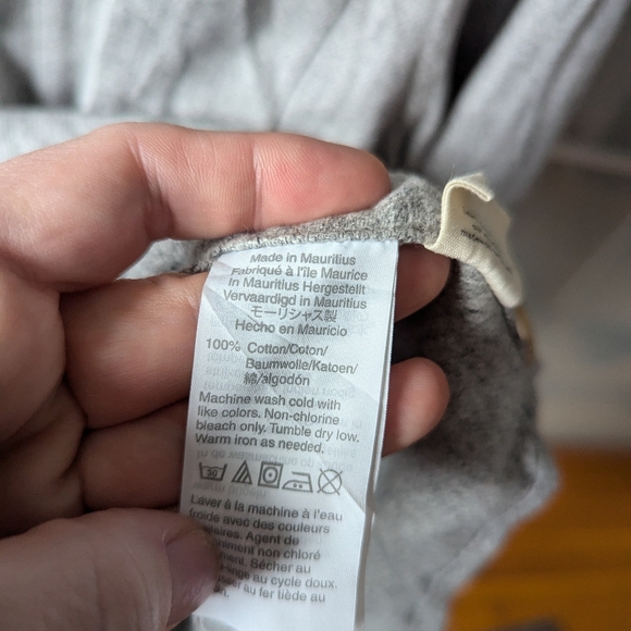 Men's Madewell Perfect Fit Button Up Flannel Shirt Gray Long Sleeve Cotton - M - Picture 11 of 13